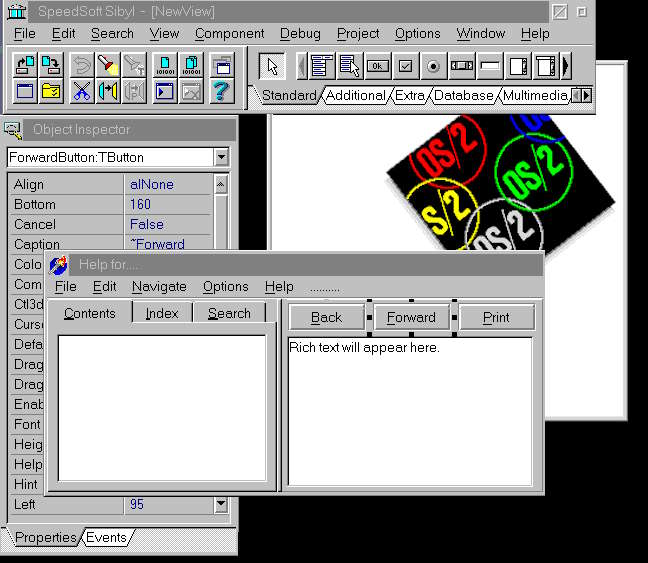 Developing Retro-Softwares for OS/2 using Sibyl